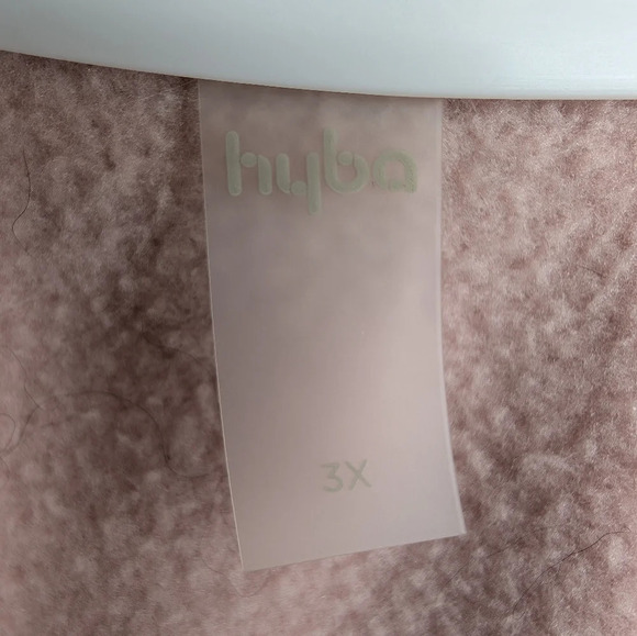 Hyba Plus Size Fleece Pink, Cream & Reddish Orange Zip Up Vest Women 3XL - Picture 3 of 8